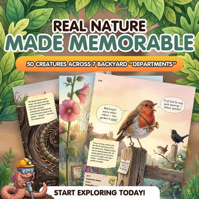 The Secret Jobs of Backyard Creatures by Claire Monroe – Full-Color Illustrated Nature Encyclopedia for Kids Ages 6–10