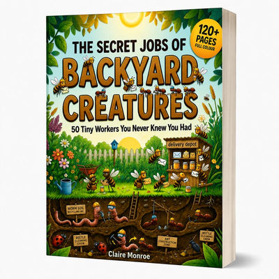 The Secret Jobs of Backyard Creatures by Claire Monroe – Full-Color Illustrated Nature Encyclopedia for Kids Ages 6–10