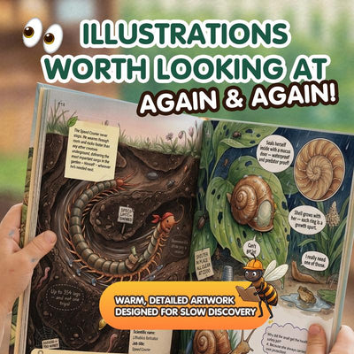 The Secret Jobs of Backyard Creatures by Claire Monroe – Full-Color Illustrated Nature Encyclopedia for Kids Ages 6–10