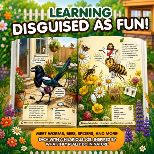 The Secret Jobs of Backyard Creatures by Claire Monroe – Full-Color Illustrated Nature Encyclopedia for Kids Ages 6–10