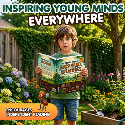 The Secret Jobs of Backyard Creatures by Claire Monroe – Full-Color Illustrated Nature Encyclopedia for Kids Ages 6–10