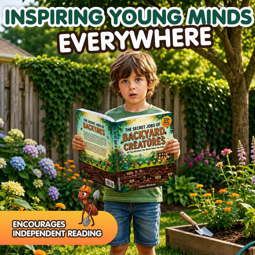 The Secret Jobs of Backyard Creatures by Claire Monroe – Full-Color Illustrated Nature Encyclopedia for Kids Ages 6–10